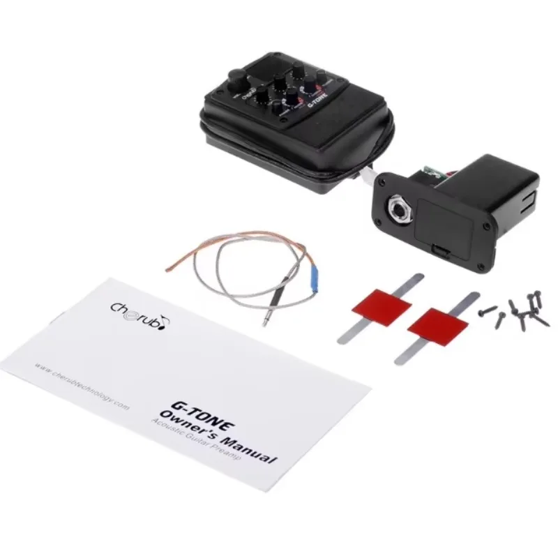 

Hooqu GT-6 GT-4 GT-3 GT-2 Acoustic Guitar Preamp Pickup 3-Band EQ Equalizer With LCD Tuner