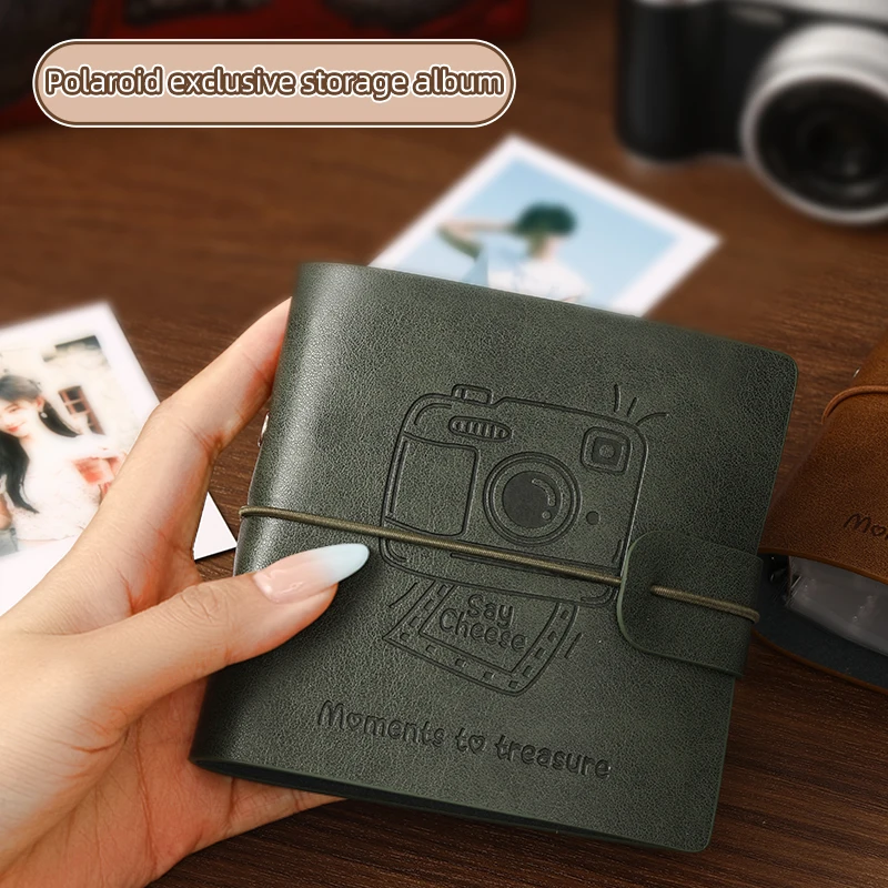 50 Seiten können 100 Fotos aufnehmen, PU-Einbandalbum, verschiebbare Tasche, Sternkarten-Sammlung, DIY-Display, mehrere Farben, Campus-Aufzeichnung – Detail 3