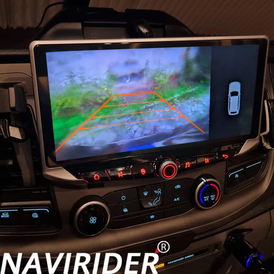 راديو السيارة 10.88 بوصة نظام تحديد المواقع الصوت لفورد ترانزيت T250 2022 أزرار حامل هاتف مشغل وسائط متعددة السيارات Carplay QLED شاشة عرض #1