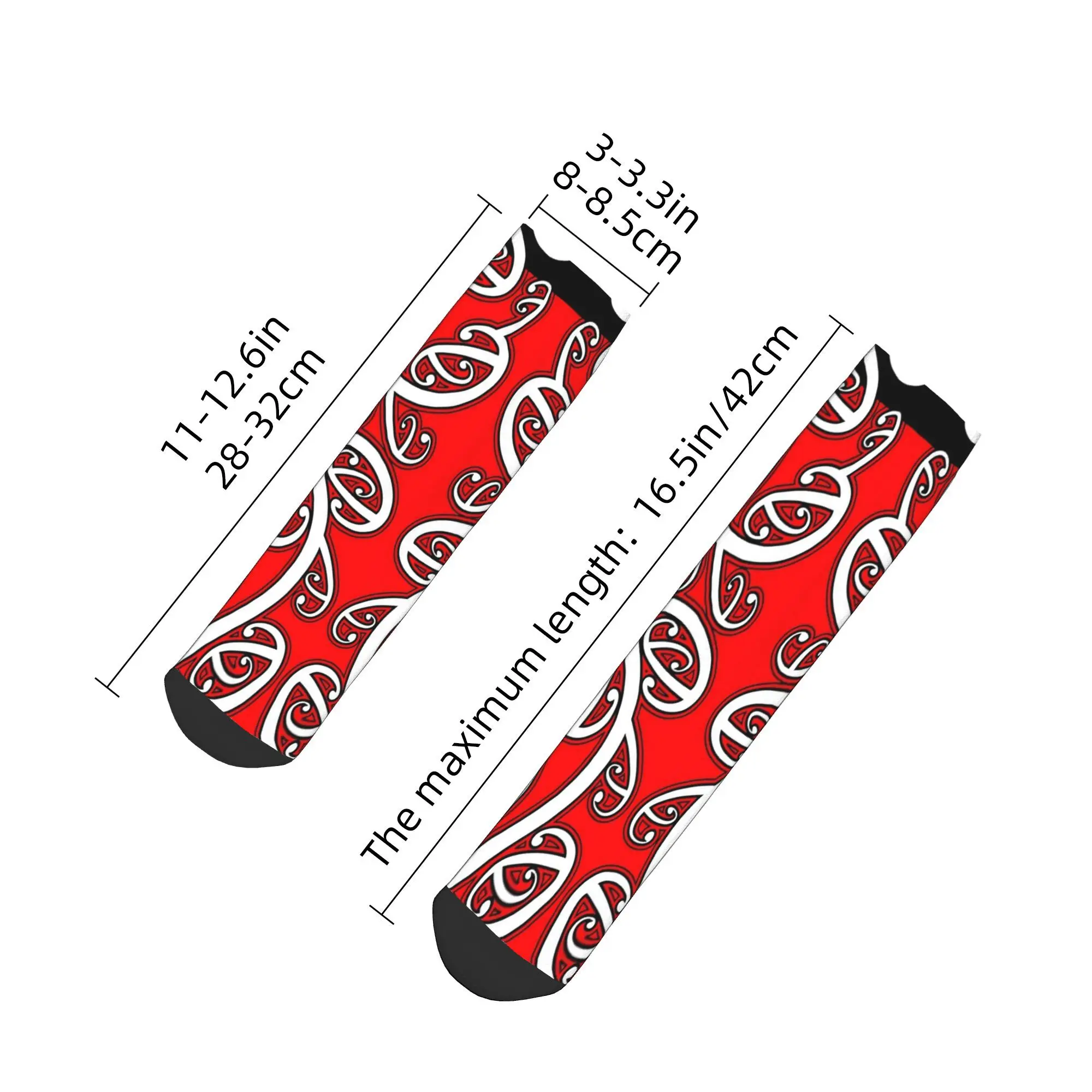 All Seasons Maori Pattern All Blacks New Zealand Rugby Christmas Socks Sport Tube Socks Soft Funny Stockings for Men Women