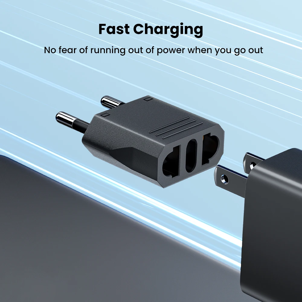 Elough EU Euro KR Plug Adapter US Ke EU Plug Adapter Travel KR EU Adapter Electric EU Plug Converter Power Socket Eropa 1-10Pcs