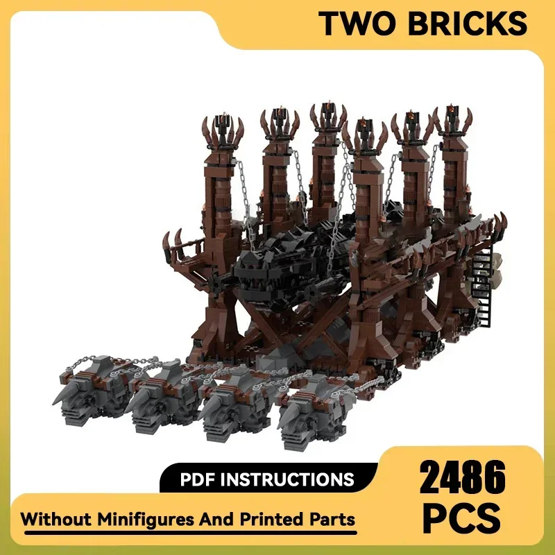 Magical Rings Movie Model Moc Building Bricks Wolf's Head Grond Technology Modular Blocks Gifts Christmas Toys DIY Sets Assembly