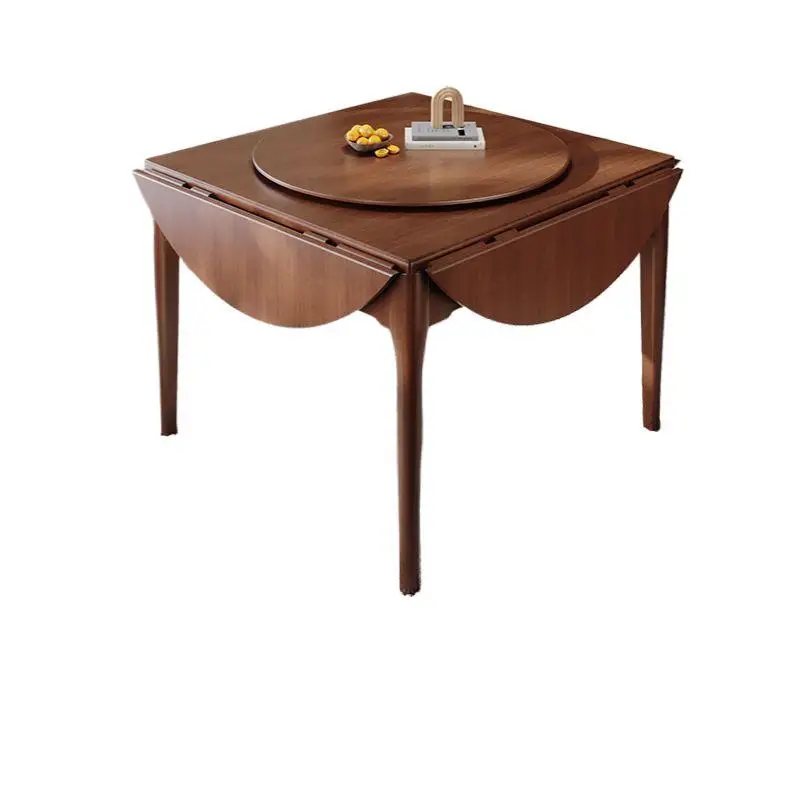 Solid wood Chinese round table, fully automatic, multi-functional, folding, light luxury, silent