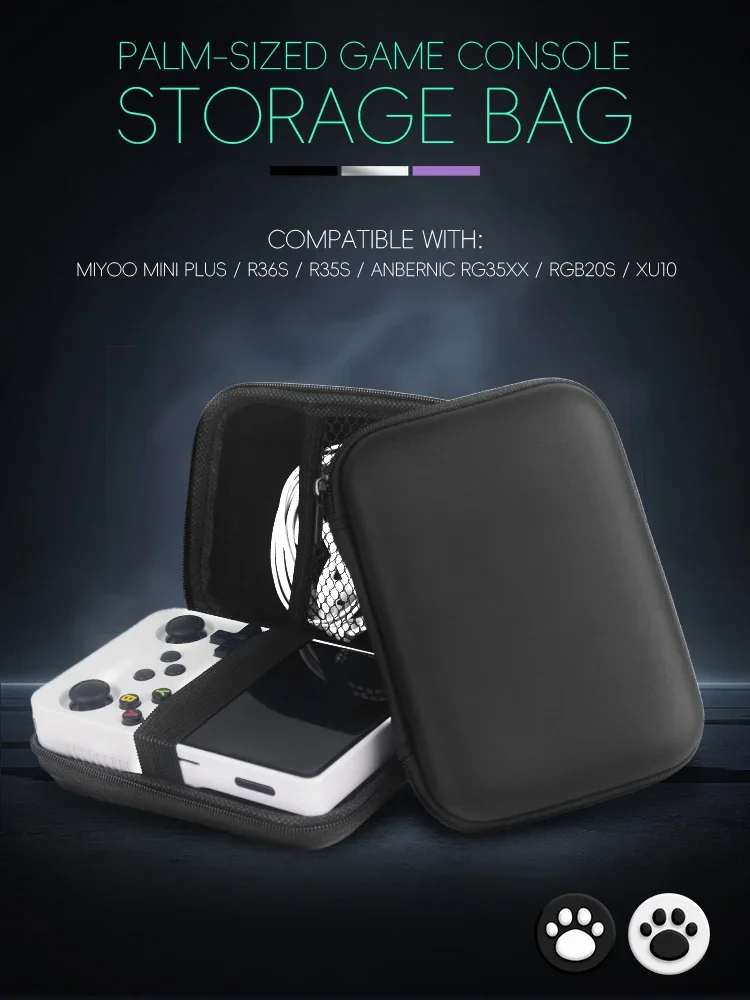 DATA FROG Case for Anbernic RG35XX Plus Miyoo Mini Plus R36S R35S Cases EVA Cover Protable Bag Gaming Accessories