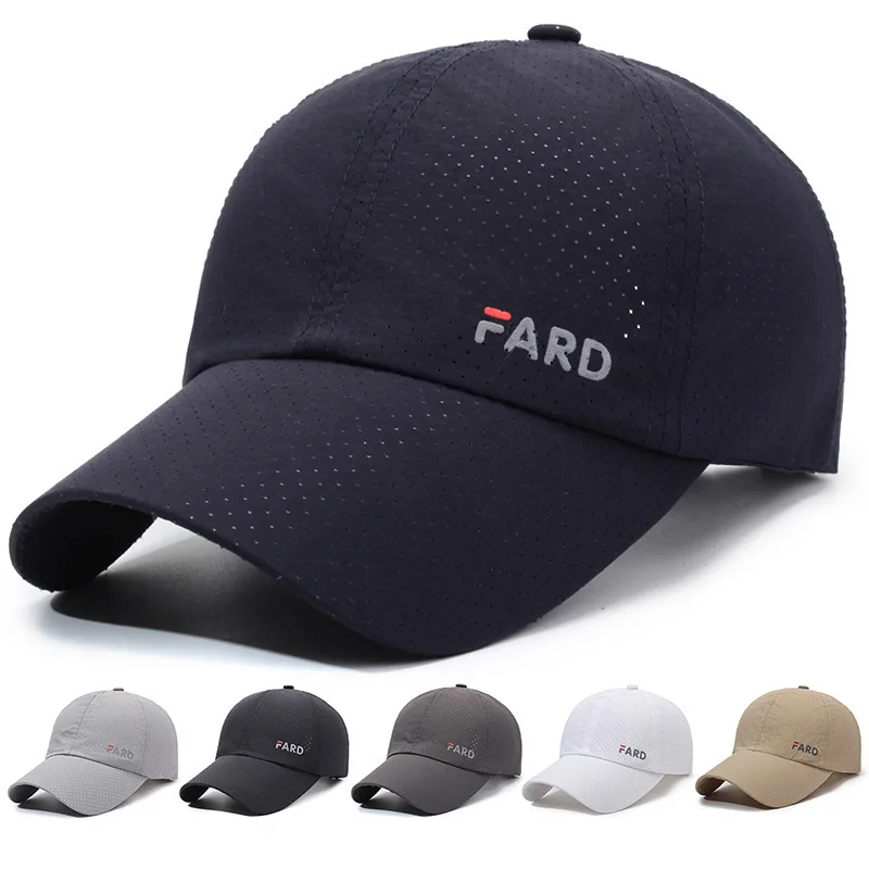 

New For And Women Summer Outdoor Caual Sunhade Baeball Breathable Sun Hat Sport Perforated Workout Sport Cap