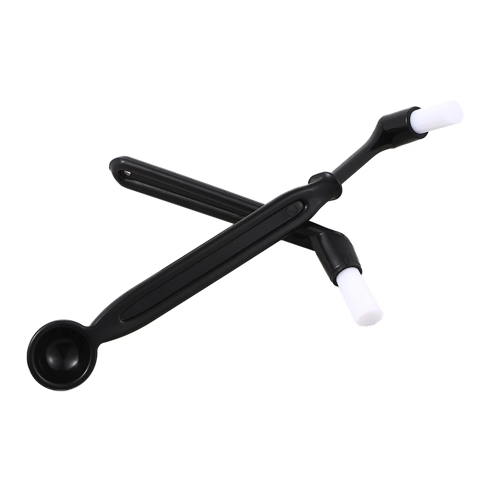

Kitchen with Spoon Grime PP Handle Coffee Machine Espresso Cleaner Grinder Brush Cleaning Tool
