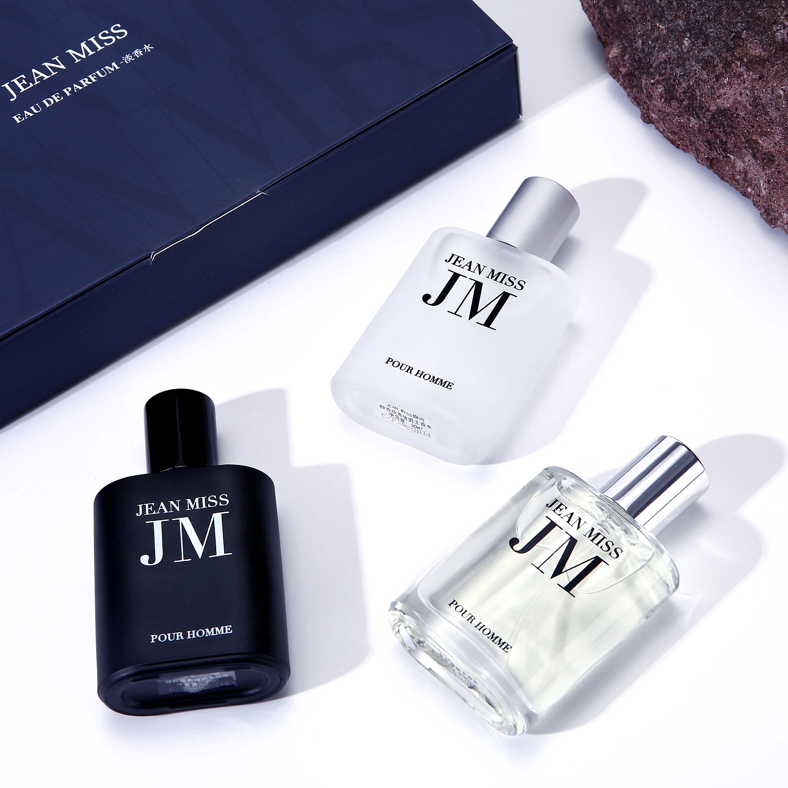 

3 Bottles JM Men's Perfume Woody Scent Long Lasting Fragrance Body Spray for Men