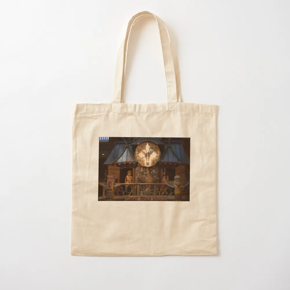 Great Wolf Lodge Great Clock Tower Dells1 Tote Bag Women's bag bag luxury women Portable shopping tote canvas