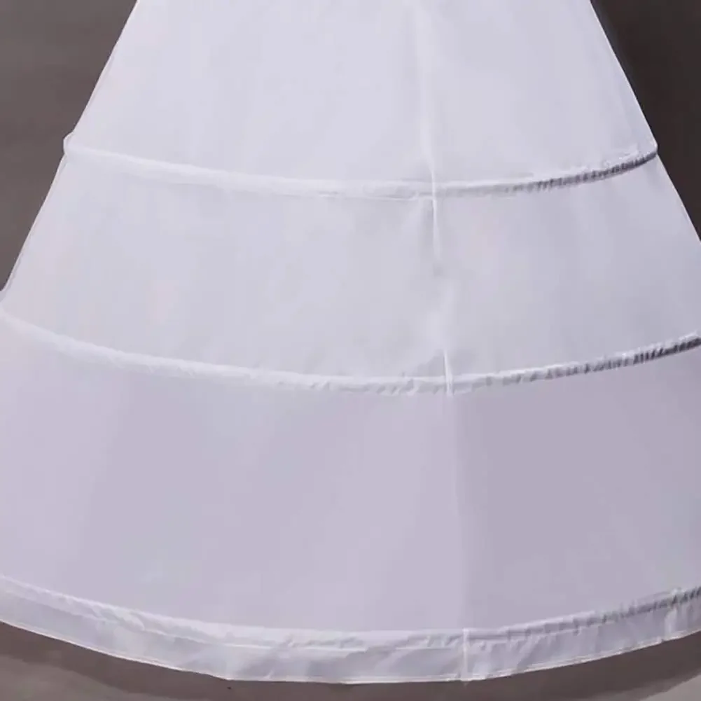 4-Hoop A-Linie boden langes Hochzeits ballkleid Petticoat Unterrock Krinoline