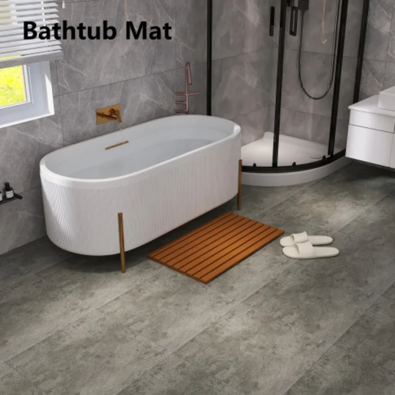 1PC, Bathroom Anti Slip Mat, Bathroom Anti-corrosion Floor, Balcony Outdoor Terrace Waterproof Board, Shower Room Waterproof Flo