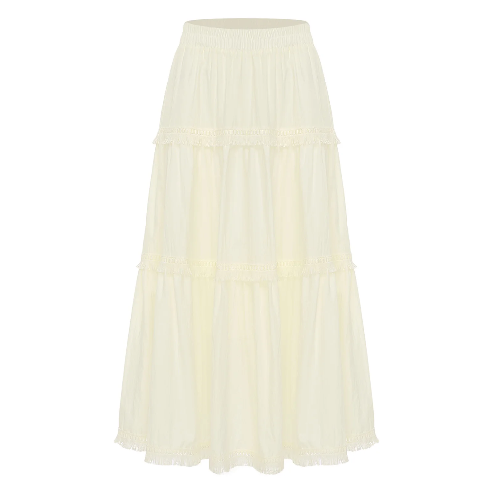 กระโปรงทรงเอเอวสูงผ้ายืดสำหรับผู้หญิง สไตล์สตรีทแวร์ เหมาะสำหรับใส่ไปเที่ยวทะเลช่วงฤดูร้อน