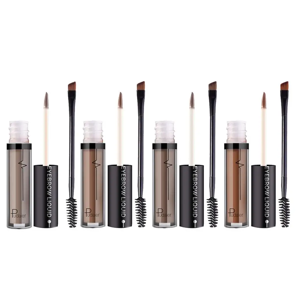 Gel definidor de cejas líquido teñido a prueba de manchas y larga duración con pincel 4,5 ml