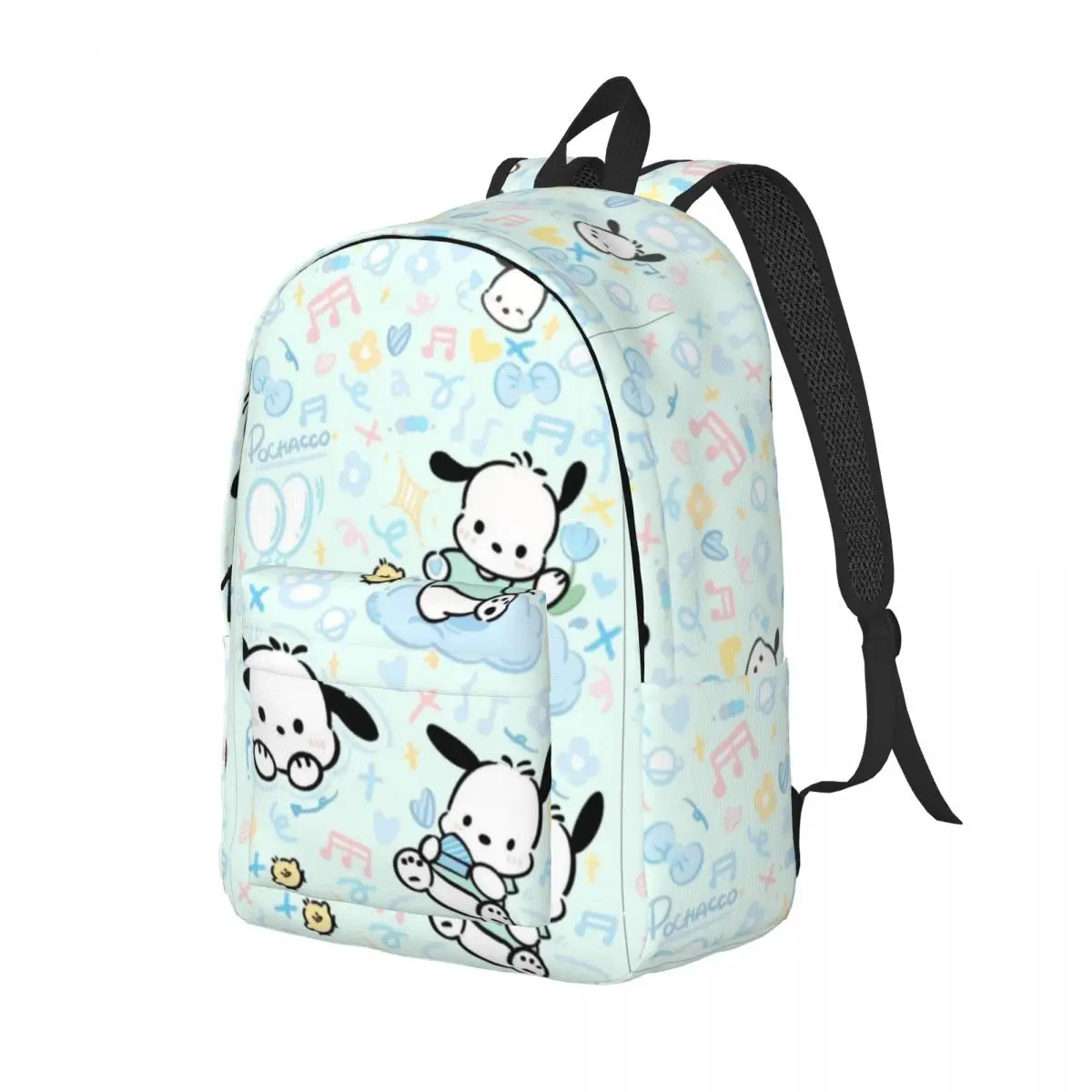 Pochacco Bedrukt Lichtgewicht Casual Schooltas Voor School, Outdoor, Winkelen, Kantoor 15in 17in