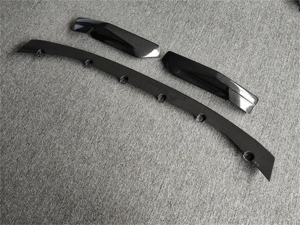 طقم شفة أمامية من ألياف الكربون طراز MP مكون من 3 قطع لـ. طقم الجسم G80 M3 G82 G83 M4 #3