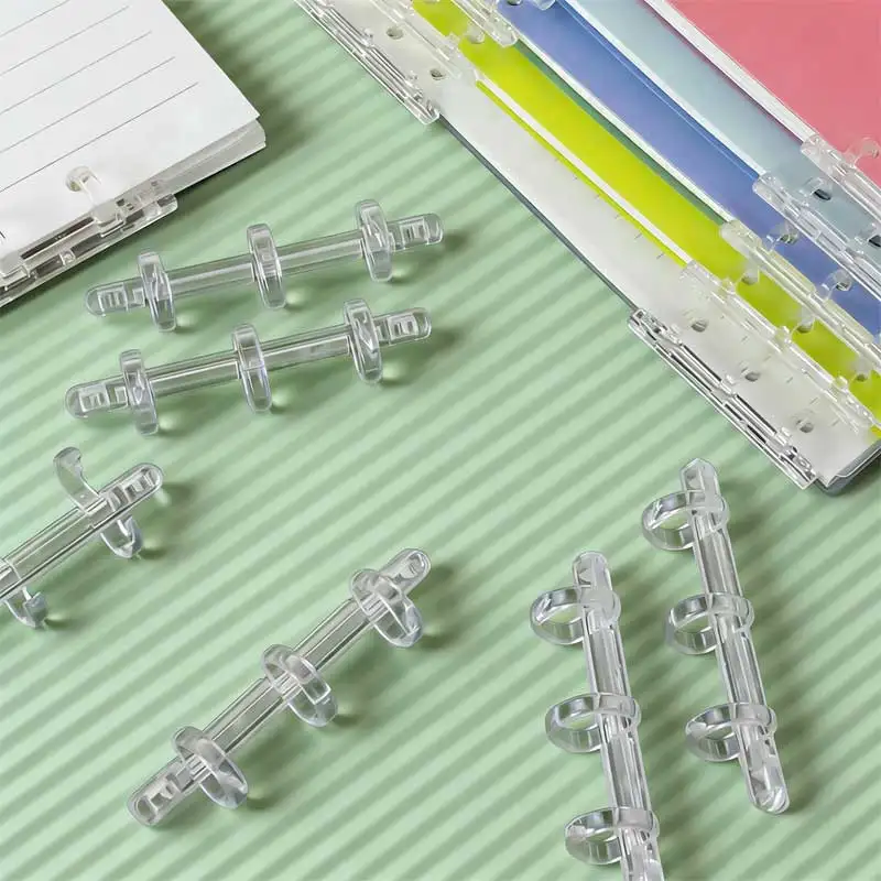 20pcs/Lot Adjustable 3-Hole Loose Leaf Binder Rings for Scrapbooking Photo Albums Craft Spiral Ring Binders School Supplies