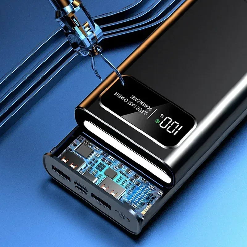 120W super fast charging 10000/20000mAh portable external battery provides mobile power for Apple Xiaomi Huawei mobile phones