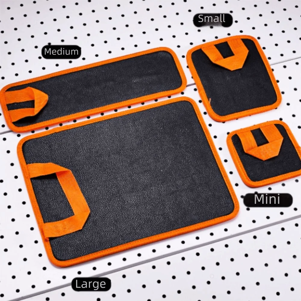 Double-Sided Magnet Tool Storage Pad Portable Anti-Slip Magnetic Holder Pad Strong Magnet Reinforced Edge Magnetic Storage Mats