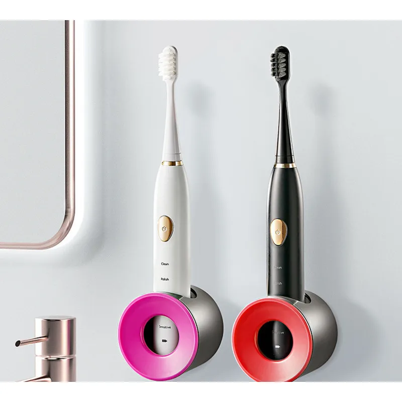 Toothbrush Holder, Wall-mounted Toothbrush Rack Without Perforation, Toothbrush Storage Base, Toothbrush Fixture Shelving