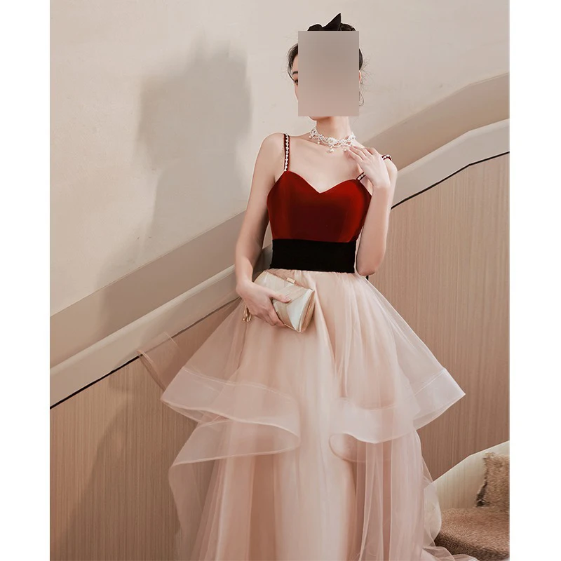 

Customized Spaghetti Straps Women Evening Dresses Tulle Prom Party Gowns Formal Vestido De Noche Abenkleider robes de soirée