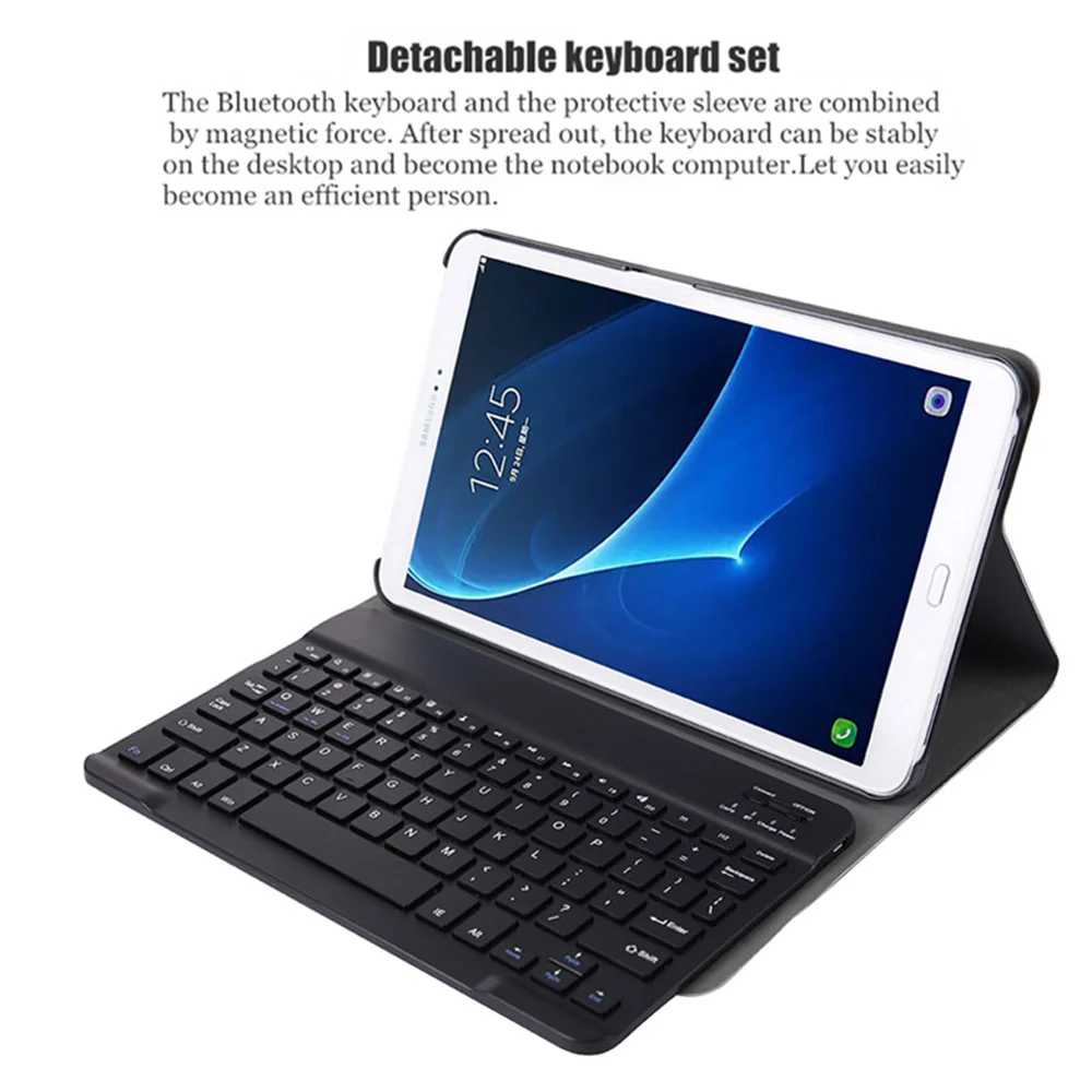 Imagem -05 - para Samsung Galaxy Tab a8 10.5 Polegada 2023 Sm-x200 X205 Cor Sólida Teclado Case de Alta Qualidade com Suporte Crianças Flip Tablet Capa