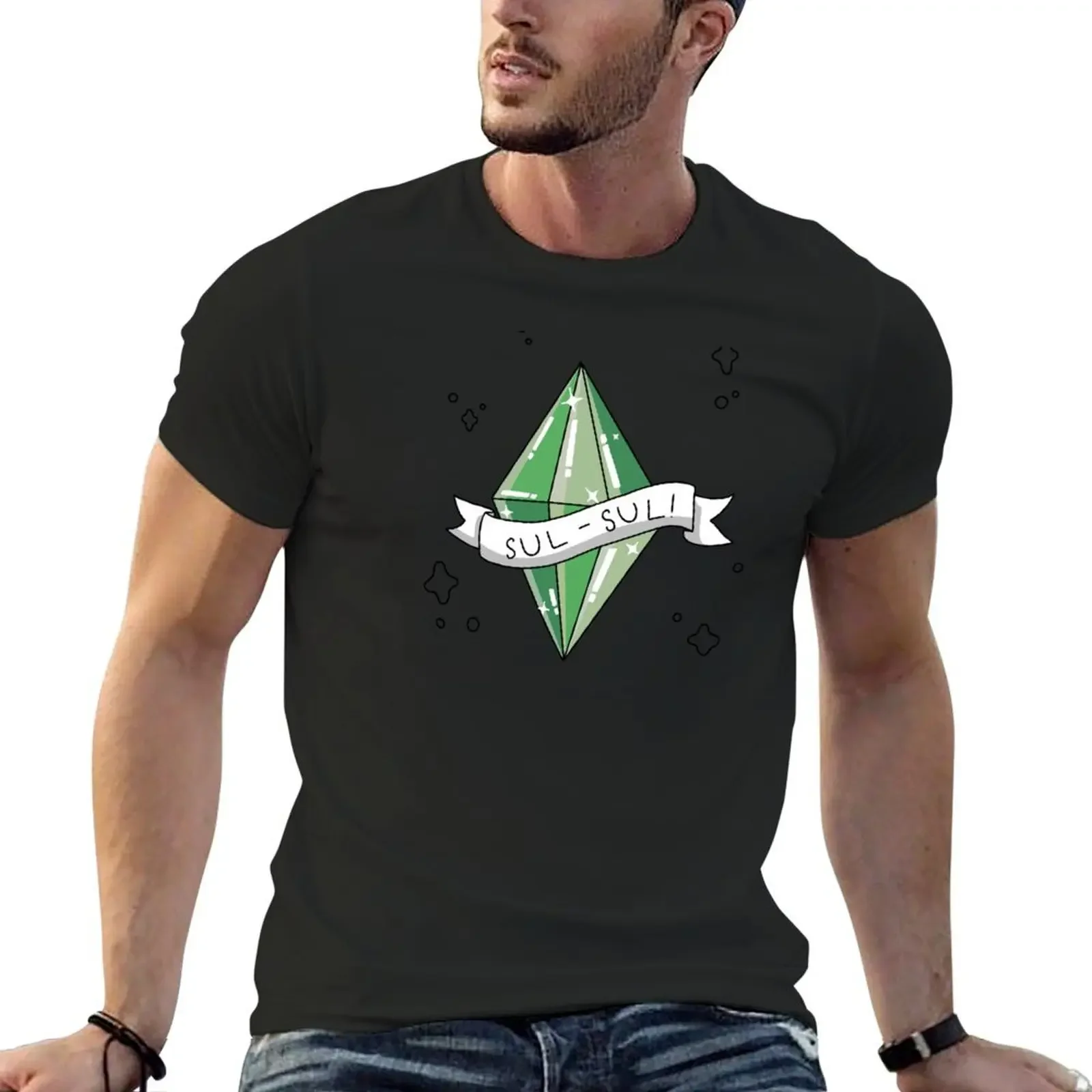 Sims 3 by Eva Kiseleva T-Shirt tops sports fans shirts graphic anime clothes clothing for men