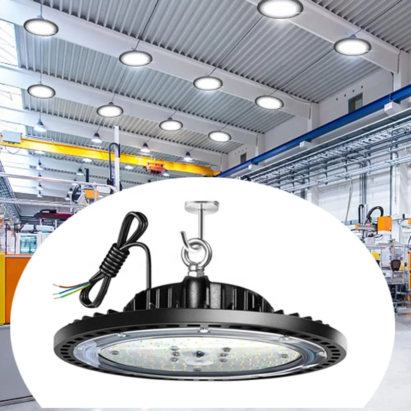 

150W UFO Led High Bay Light Warehouse Lighting IP65 Waterproof LED Chandelier Super Bright Workshop Pendant Light
