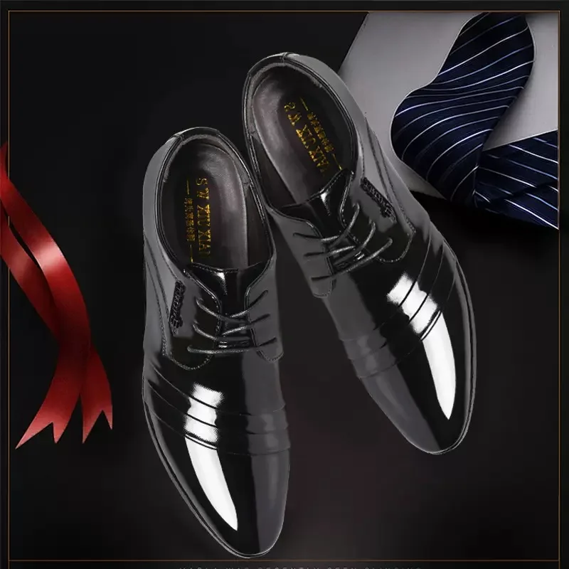 Sapatos Oxford formais para homens, Sapatos de vestido de noiva, Sapatos de escritório, Tênis masculinos, Novo