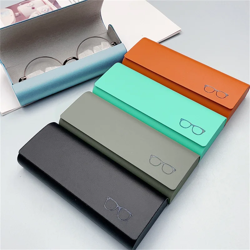 PU Leather Glasses Case Men Women Sunglasses Myopia Presbyopia Storage Box Portable Anti-Pressure Eyeglasses Bag Eyewear Accesso