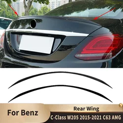 For Mercedes C-Class W205 2015 2016-2021 C180 C200 C260 C43 C63 AMG Tail Wings Fixed Wind Spoiler Rear Wing Decoration Accessory