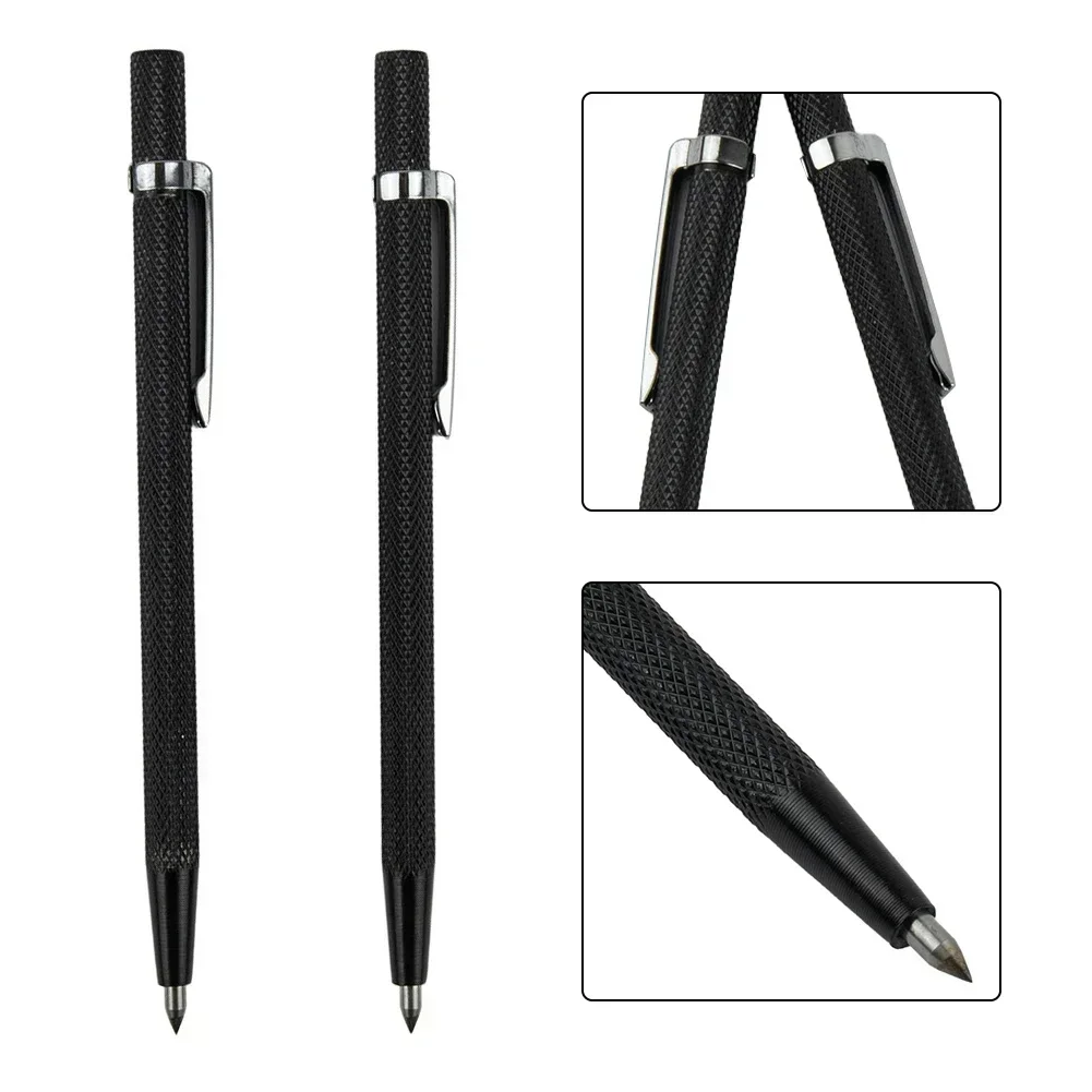 2pcs Metal Tile Cutting Pen 6 Inch Tungsten Carbide Tip Scriber Pen Marking Engraving Pen For Ceramic Wood Carving Hand Tools