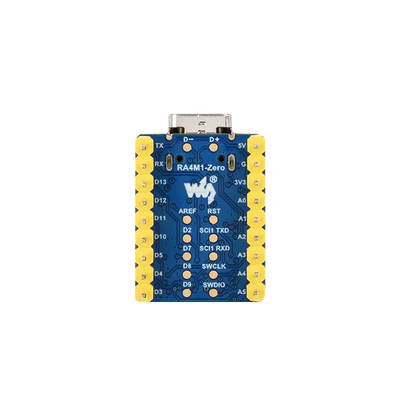 RA4M1-Zero Mini Development Board for Microcontrollers Running at 48MHz with Built-in FPU and Firmware Encryption Support