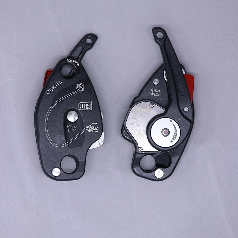 CCK-TL Rock Rope Climbing Descender 250 kg Getriebe Abseilgetriebe Sicherungsgerät Absteiggeräte Ausrüstung Seilzugangsrettung – Detail 4