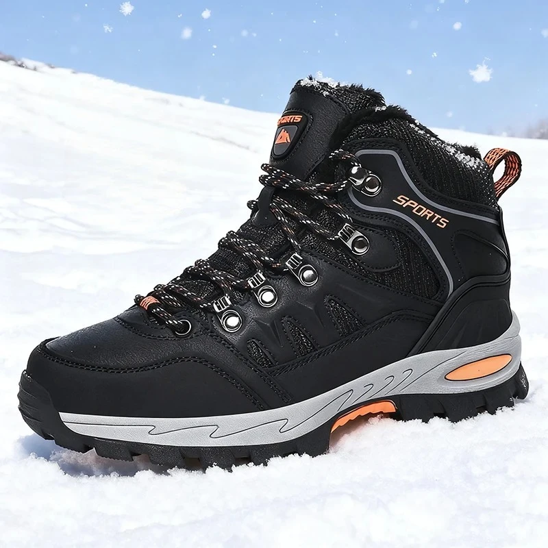 Lovers Snow Boot High End Waterproof Non Slip Hiking Boots Fashion Plush Warm Winter Shoes For Man Designer Shoes Zapatos Hombre