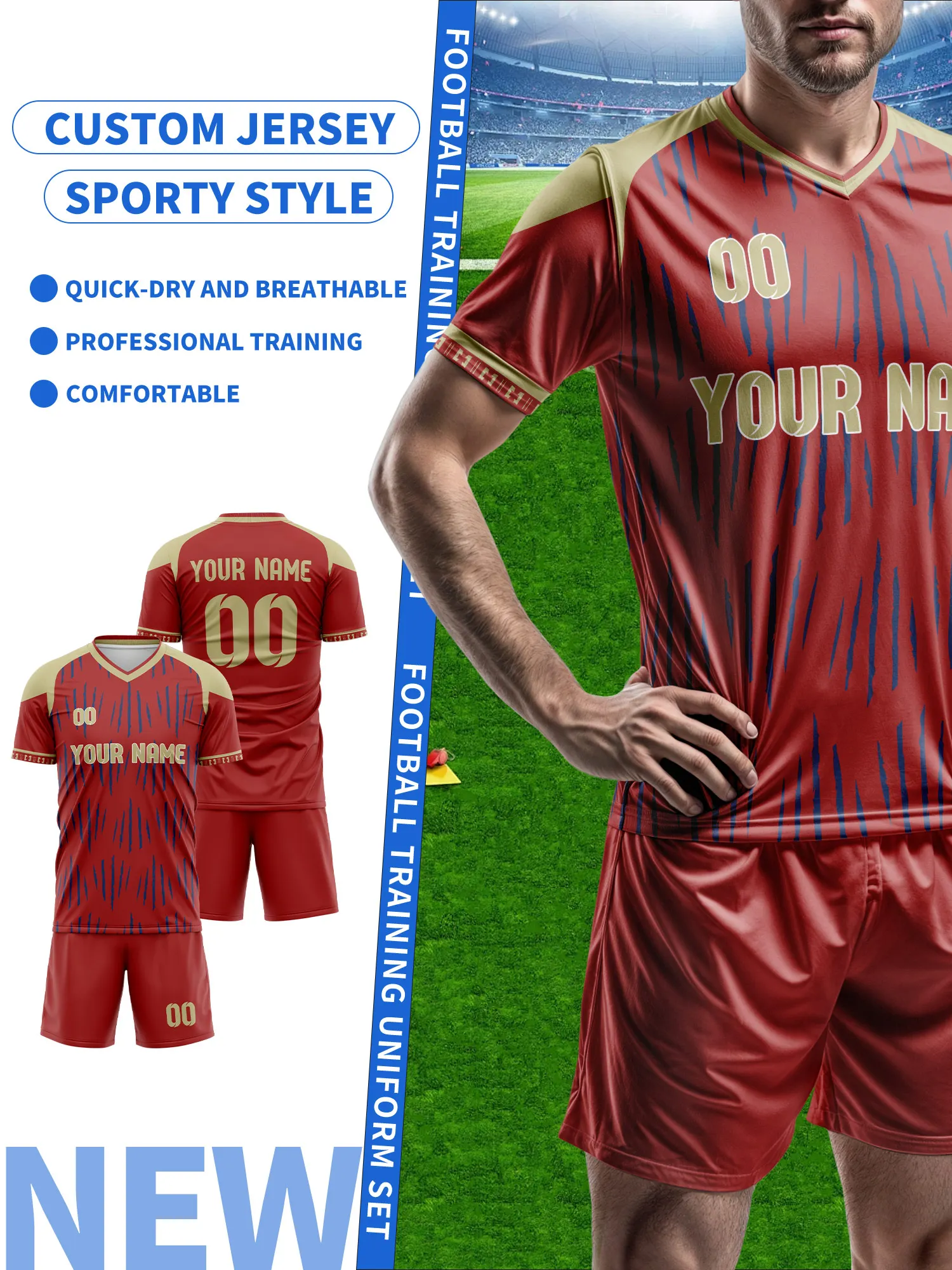 

Спортивные футболки с V-образным вырезом для мужчин и женщин 2026 года с индивидуальным именем и номером, быстросохнущие, модные, с технологией сублимации