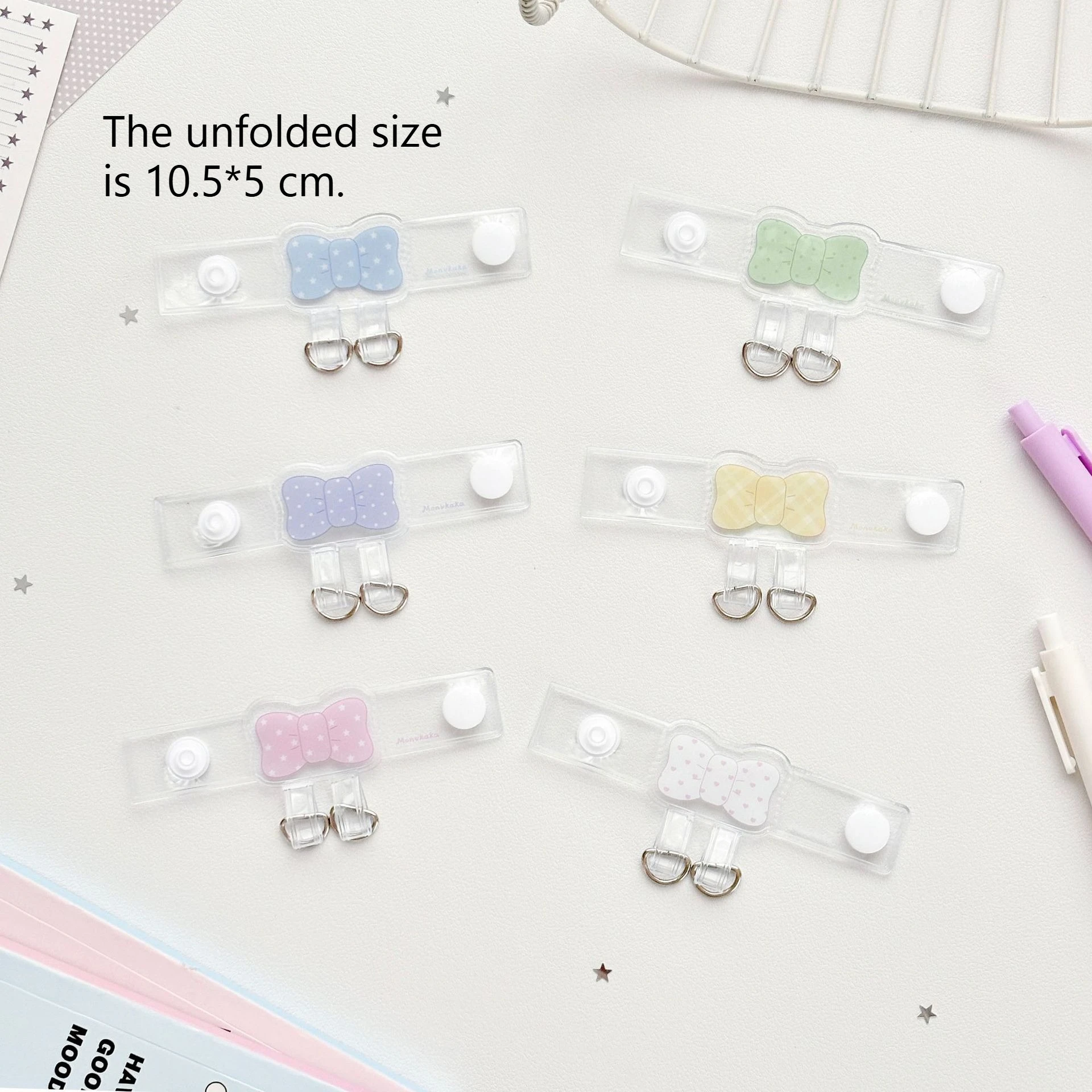Bow Bag Extension Buckle Kpop Ita Bag Canvas Bag Keychain Transparent Bag Charm Bag Clip Card Holder Buckle