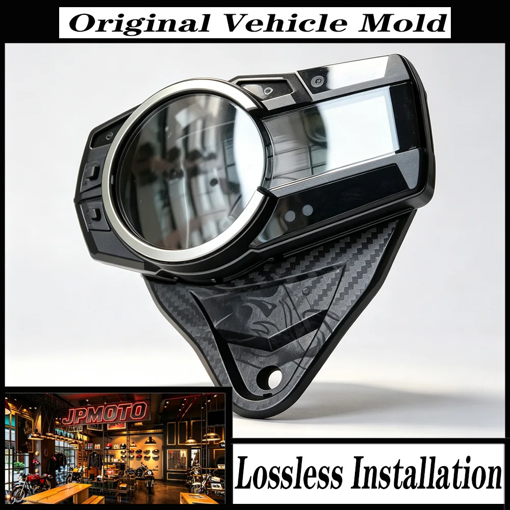 For Suzuki GSXR600 GSX-R600 GSXR750 GSX-R750 2011-2021 Motorcycle Speedometer Gauge Housing Cover Case ABS Black Kit Set