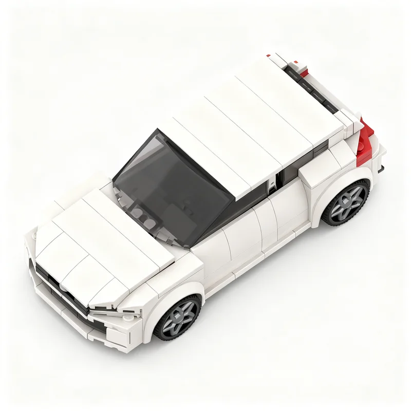 ตัวต่อ MOC City Champions Volkswagen GTI จำนวน 291 ชิ้น ของเล่นแบบประกอบสถาปัตยกรรม ไอเดียของขวัญคริสต์มาส ของเล่นเสริมพัฒนาการสำหรับเด็ก