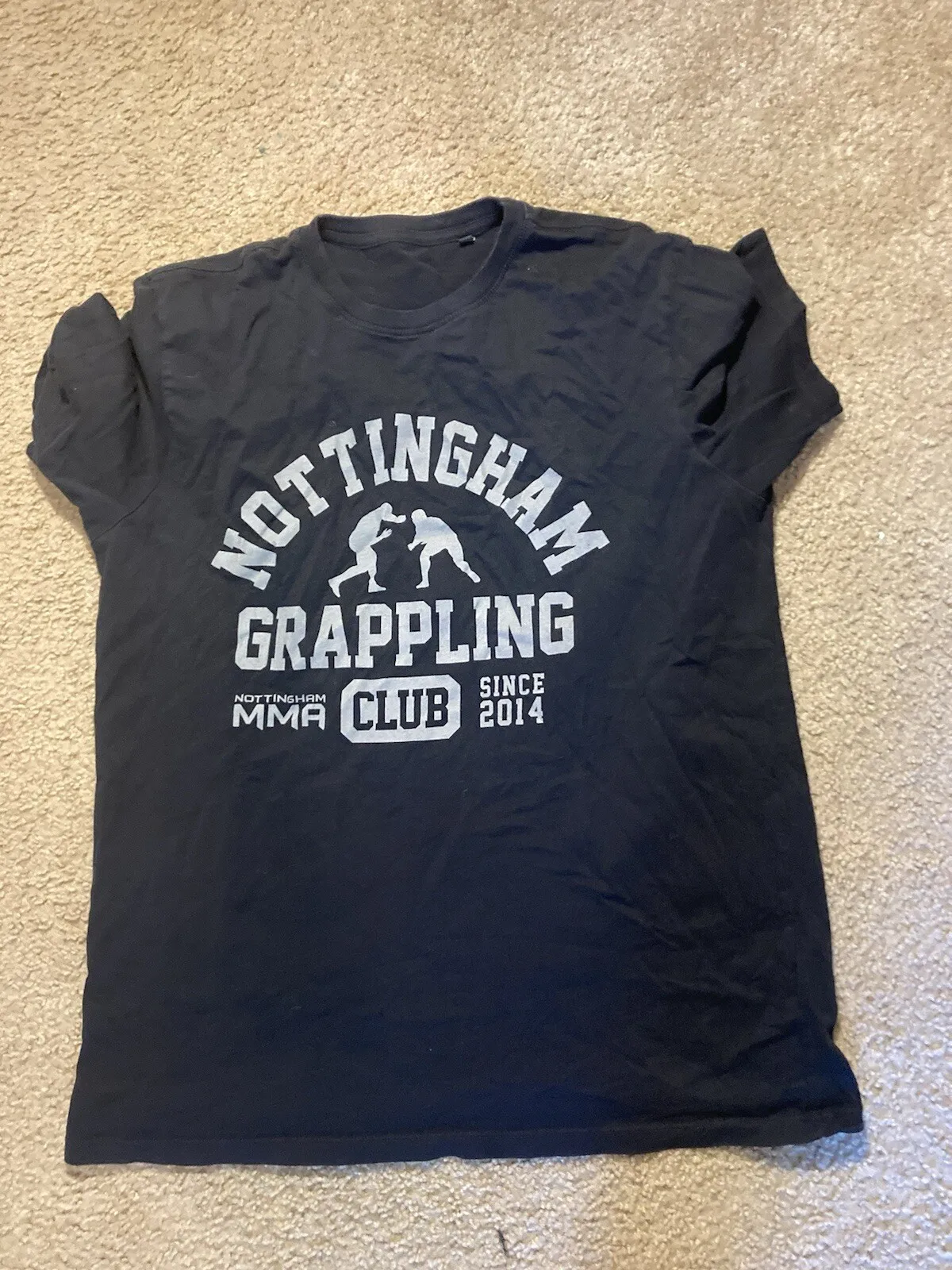Nottingham Grappling Club TShirt Men’s XL Black Fabric