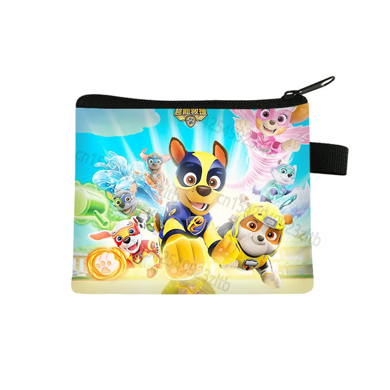 Paw Patrol Children\'s Coin Purse Cute Cartoon Ryder Chase Skye Print Portable Anime Character Boy Girl Coin-Purse Toys Kids Gift