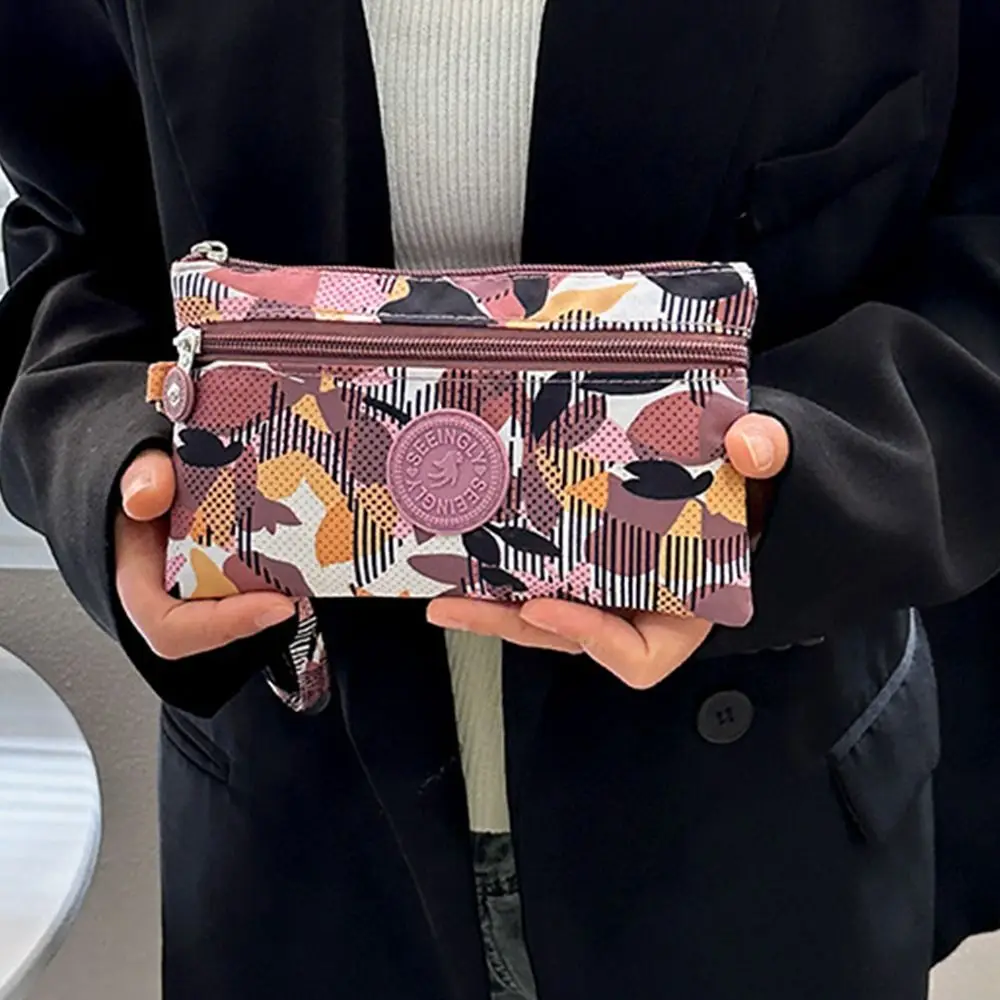 

New Canvas Money Coin Purse Wear-resistant with Key Ring Credit Card Holder Waterproof Wallet Money Bag Male Female