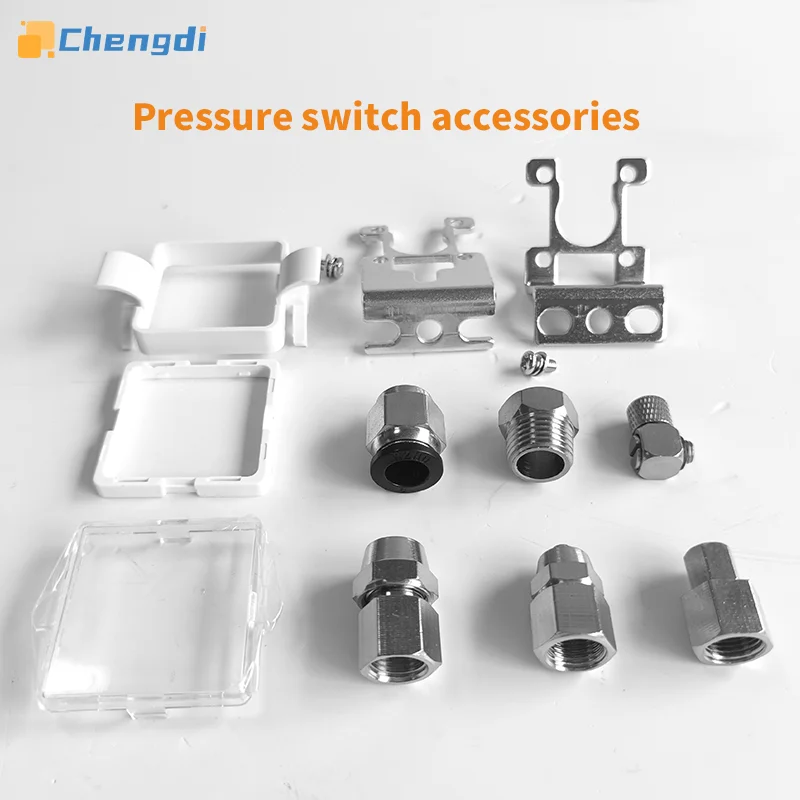 

Universal Pressure Switch Accessories Installation Bracket Protective Mask 4/6/8mm Gas Pipe Converter Tracheal Adapter