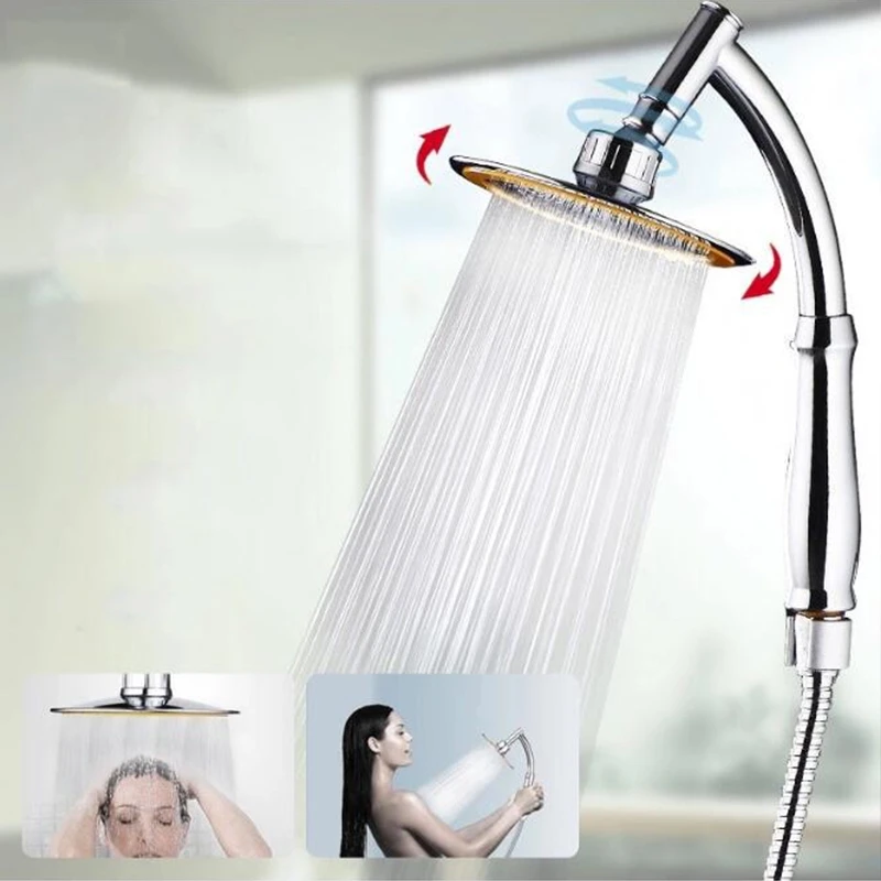 Ultra-Thin Large Rainfall Shower Head Bathroom Showerhead