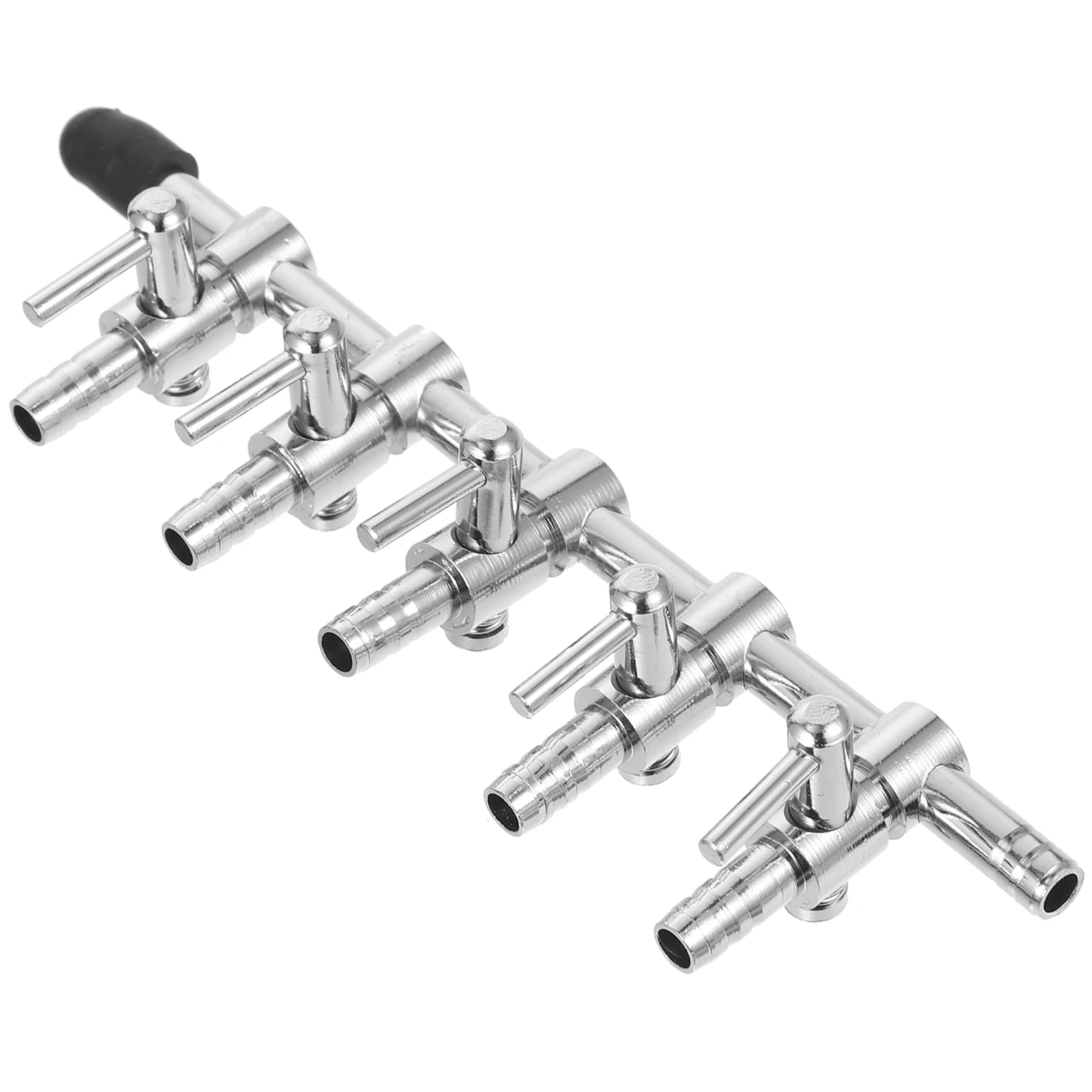

Aquarium Air Pump Flow Lever Stainless Steel Control Valve Tube Distributor