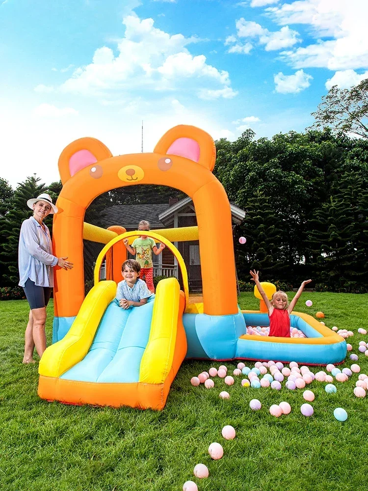 rampoline Slide Indoor and Outdoor Household Small with Safety Net