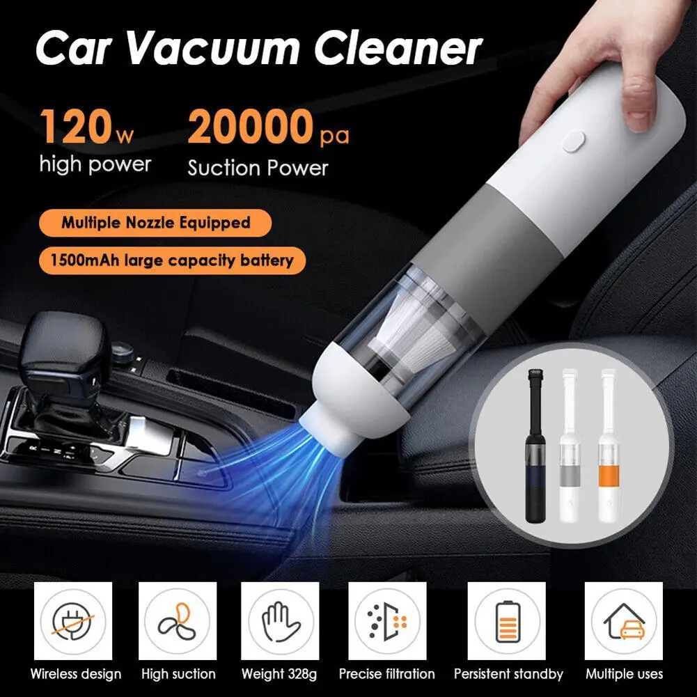 Xiaomi Youpin Vacuum Cleaner Large Suction Portable Handheld Wireless Dust Catcher Smart Car Dual Purpose Home Appliance Filter