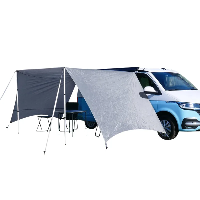 

car side awning, RV sunscreen tent, camping trunk side extension canopy