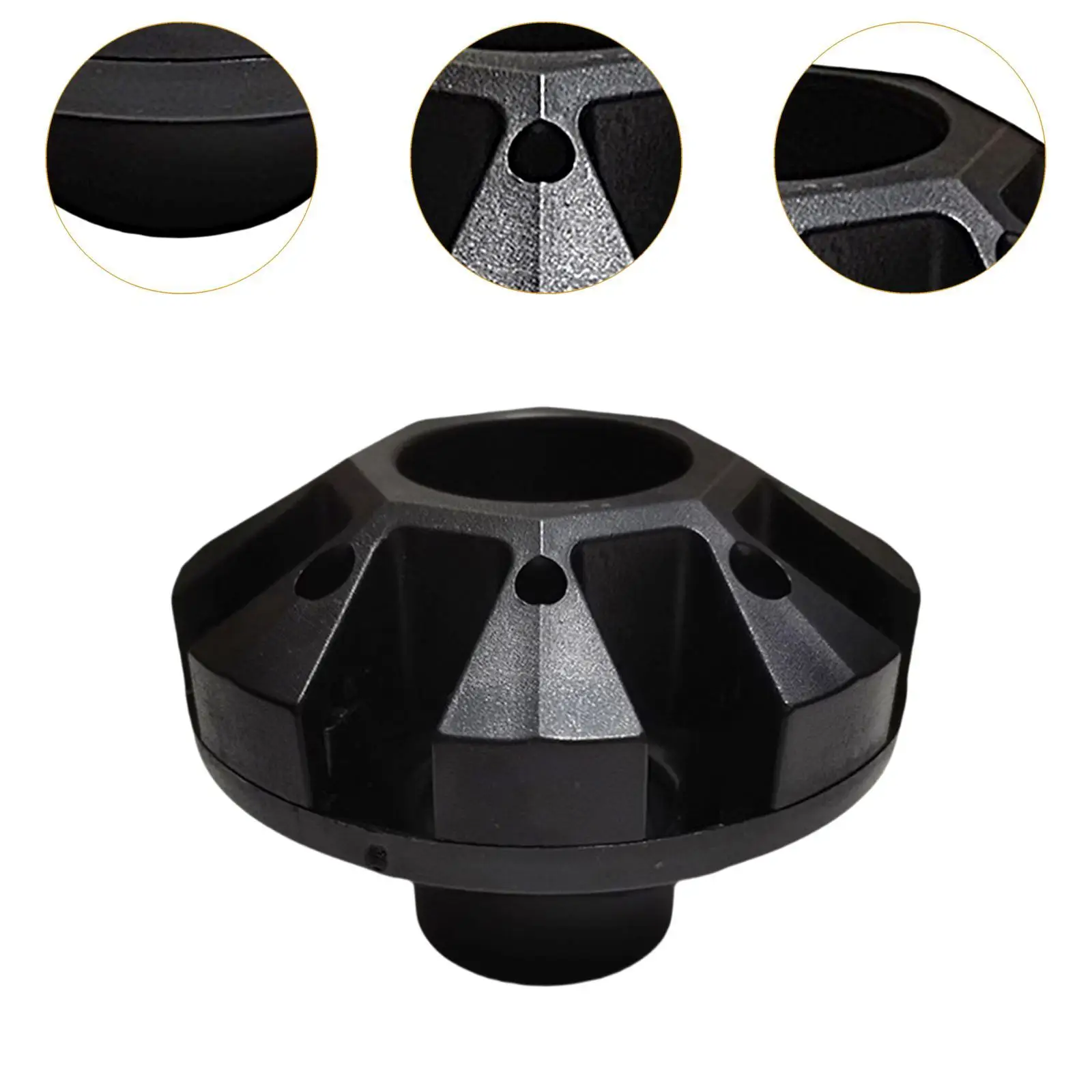 أجزاء المظلة الترفيهية في الهواء الطلق، حلقة تحديد المواقع المرفقة لإصلاح DIY باللون الأسود #5