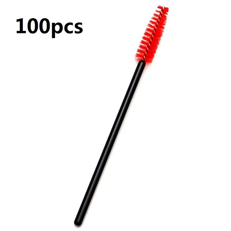 50 stücke Einweg Make-Up Pinsel Wimpern & Augenbrauen Nylon Pinsel Mascara Zauberstab Applikator Kosmetische Wimpern Verlängerung Werkzeuge Schönheit