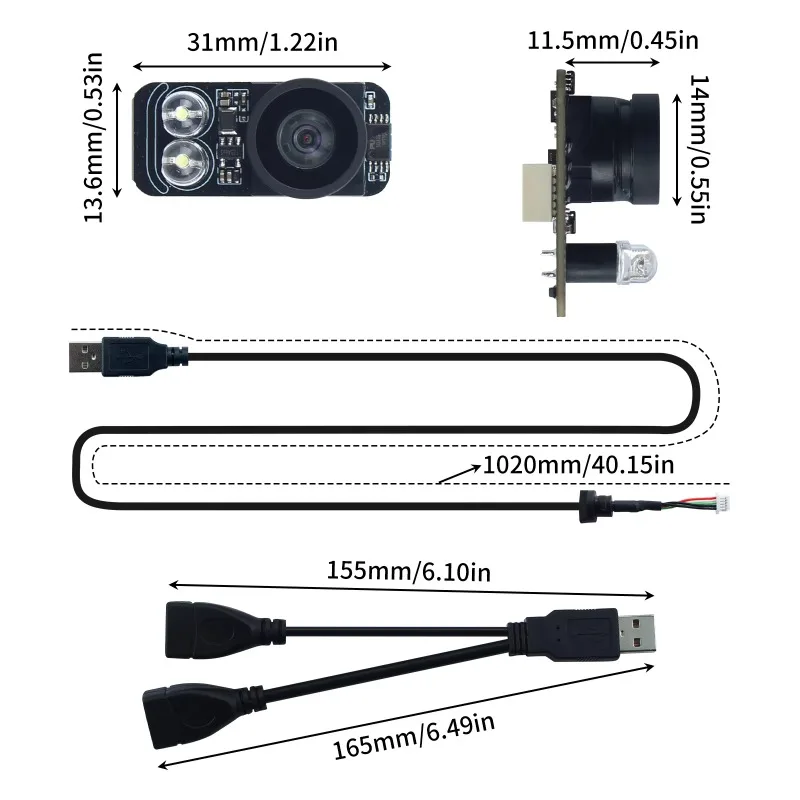 

Комплект камеры для Kobra 3 и других машин Klipper. Метод подключения: USB 2.0.