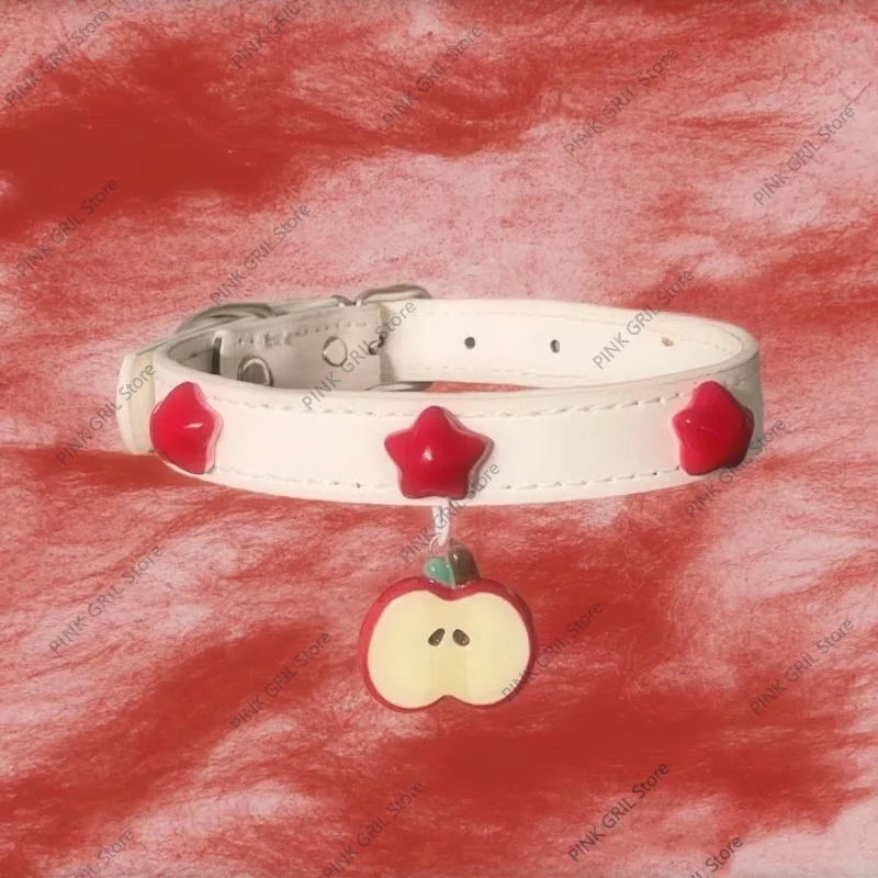 

Apple Star Necklace Cute and Creative Sweet and Cool Y2k Necklace Niche Design Fruit Element Jewelry Friends Gift